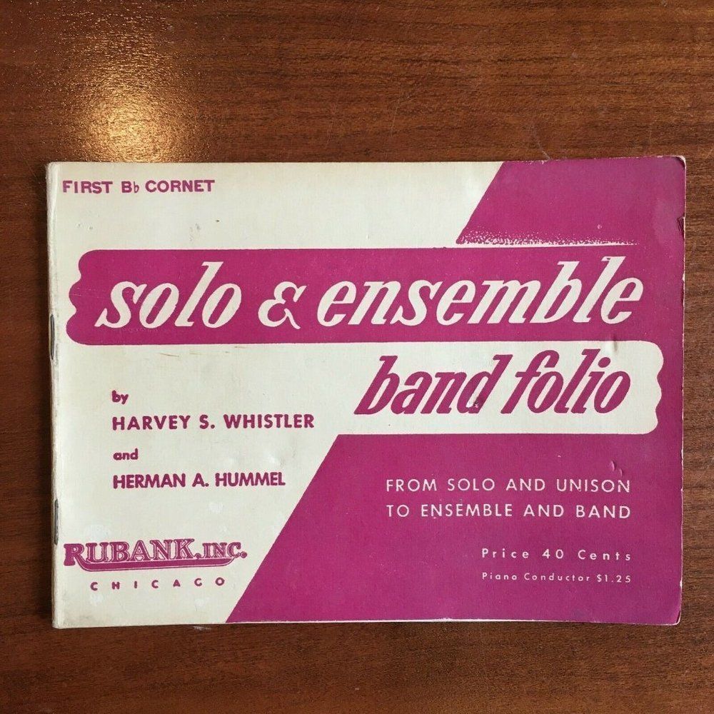 Vintage Solo and Ensemble Band Folio by Harvey S.